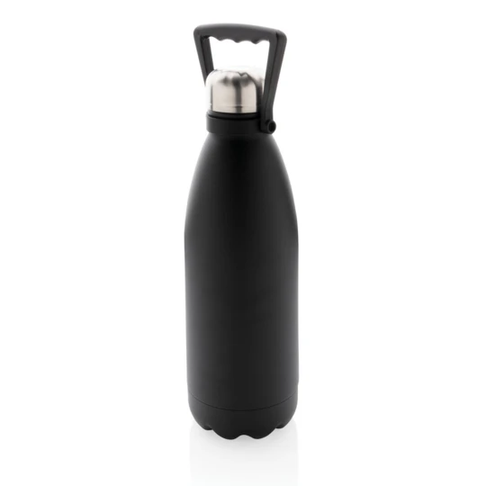Take your favourite drinks everywhere in this large double wall stainless steel bottle. With its large capacity of 1.5 litres, you are assured to have plenty to drink and the bottle keeps your beverages hot for up to 5 hours or cold for up to 15 hour-1