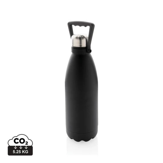 Take your favourite drinks everywhere in this large double wall stainless steel bottle. With its large capacity of 1.5 litres, you are assured to have plenty to drink and the bottle keeps your beverages hot for up to 5 hours or cold for up to 15 hour-1