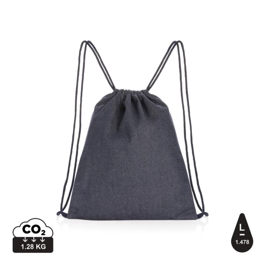 Impact AWARE™ recycled denim drawstring backpack (P762.835)-1