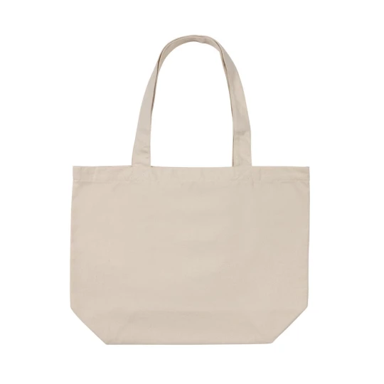 The Impact AWARE™ 240gsm recycled canvas shopper with pocket undyed is the perfect way to carry your essentials wherever you go. This spacious shopper provides sufficient space for all your daily needs. Including a small inner pocket. The recycled ca-1