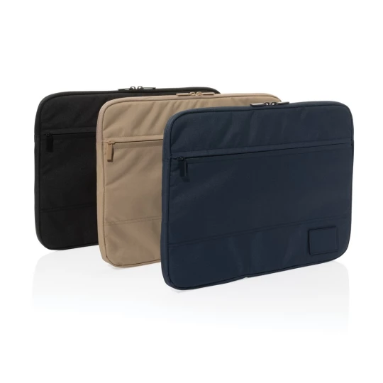 A stylish way to protect your laptop – a roomy front pocket and a sleek design that holds up to a 14