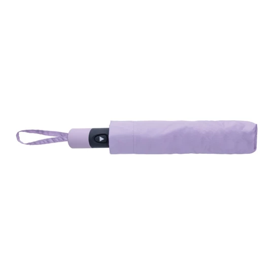 This portable 3 section auto open open mini umbrella  is the perfect size to keep in your bag or car for a weather emergency. Metal frame, fibreglass ribs with ABS handle. With AWARE™ tracer that validates the genuine use of recycled materials. This -1