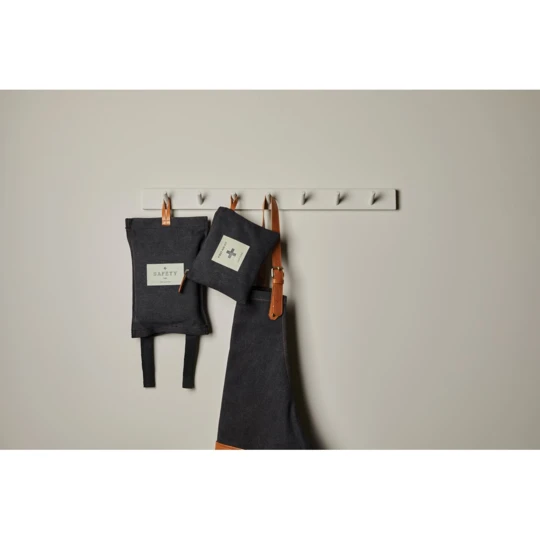 A first aid kit from our popular Asado-series. The fabric bag with a zipper contains everything you need in case of minor accidents such as band-aids, scissors, bandages, etc. Packed in a plastic bag. (VG020-03)-1