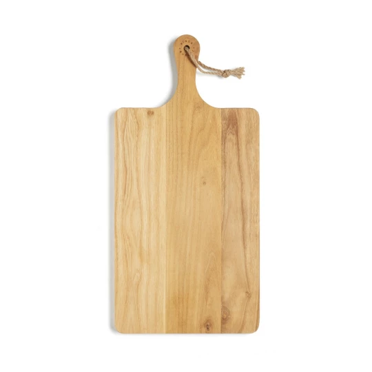 Stylish cutting/serving board that will look great in any kitchen. The spacious surface makes it easy to use it for both cutting and serving. The board is made of FSC-certified teak and has a beautiful golden to medium brown wood surface that darkens-1
