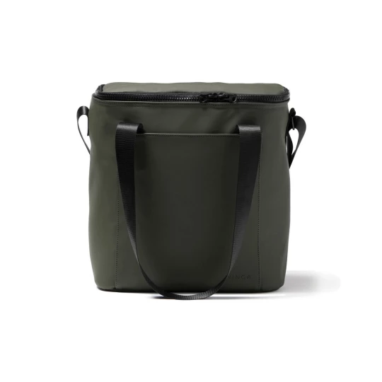 Minimalist cooler bag, made of water-repellent PU nubuck. Long handles and adjustable shoulder strap for optimal comfort. The cooler bag is insulated with extra thick foam. The lining of the bag is made of so-called PEVA which is easy to keep clean a-1