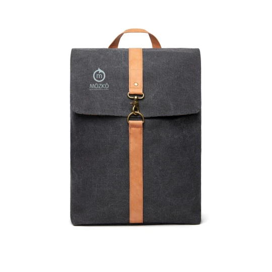 A stylish bag made of 40 % recycled polyester and 60 % recycled cotton. Padded computer case suitable for laptops up to 15