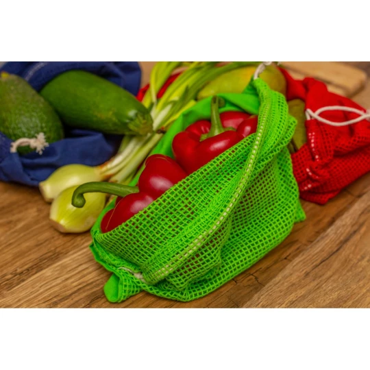 Cotton bag for fruits and vegetables, big size | Kelly (V0055-04)-1