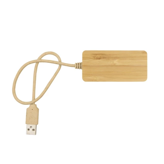 USB- und USB-C-Hub aus Bambus B'RIGHT | Kenzie (V7283-17)-1