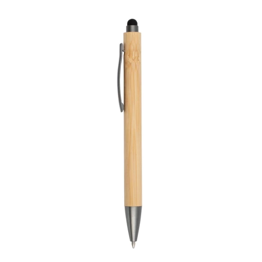 Bambusowy długopis, touch pen | Keandre (V0058-17)-1