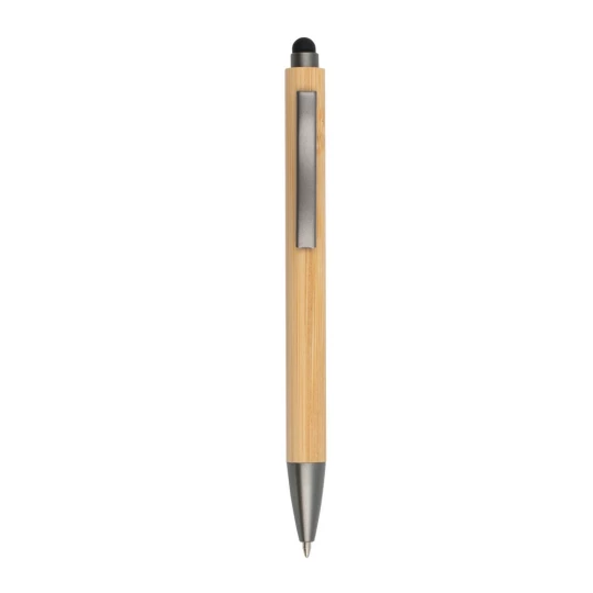 Bambusowy długopis, touch pen | Keandre (V0058-17)-1