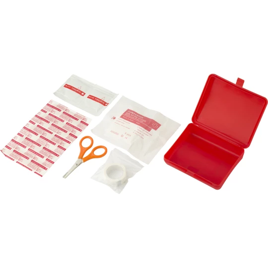 First aid kit in plastic case, 10 pcs (V8556-05)-1