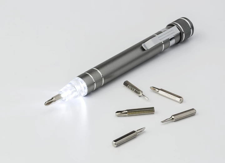 Schraubendreher 6 Bit und LED-Lampe (V5764-19)-1