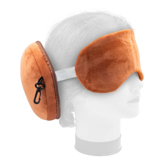 Teddybär aus Plüsch, Reisekissen, Augenmaske | Ren (HE829-16)-1