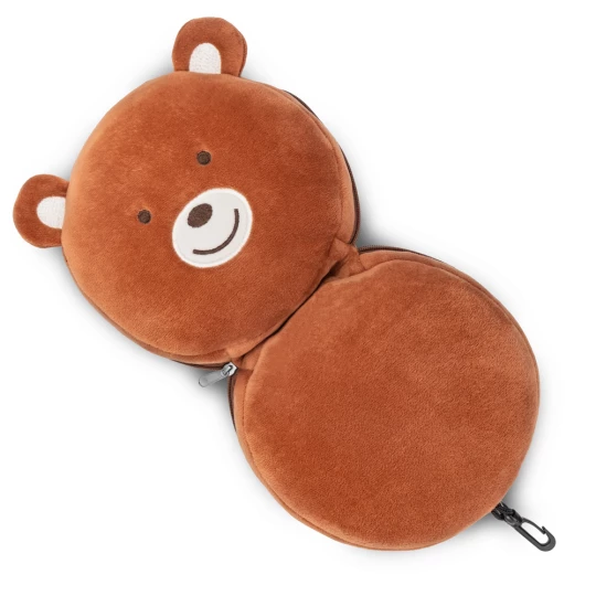 Teddybär aus Plüsch, Reisekissen, Augenmaske | Ren (HE829-16)-1