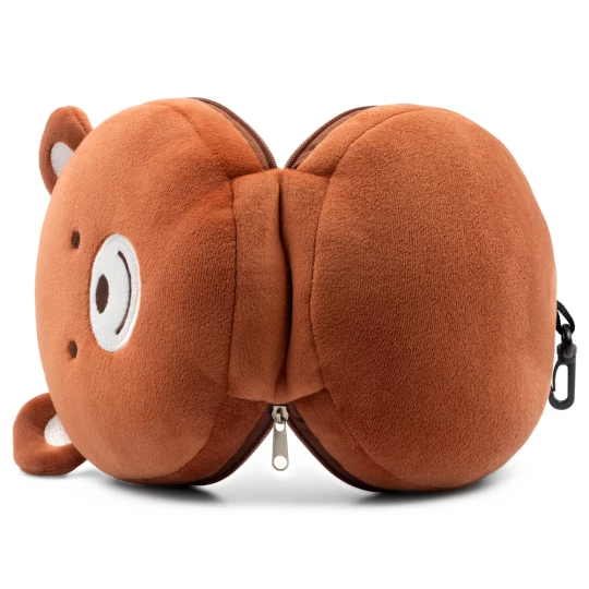Teddybär aus Plüsch, Reisekissen, Augenmaske | Ren (HE829-16)-1