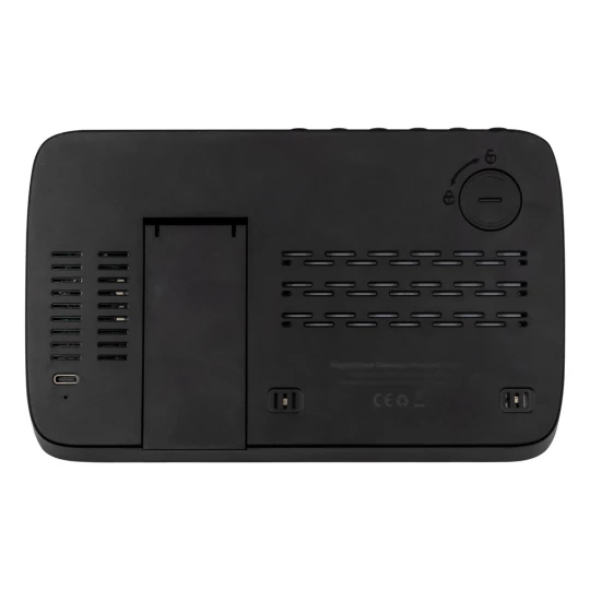 Ładowarka bezprzewodowa 5W-15W Exclusive Collection, wielofunkcyjny zegar cyfrowy | Isha (V1161-03)-1