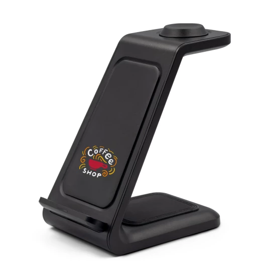 Ładowarka bezprzewodowa 15W, 3 w 1, stojak na telefon | Todd (V1380-03)-1