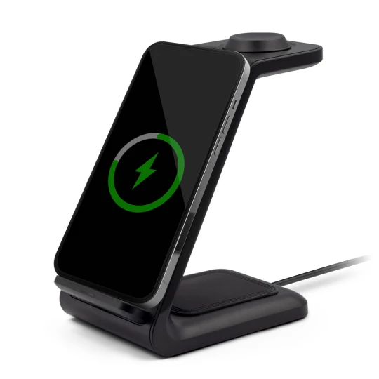 Ładowarka bezprzewodowa 15W, 3 w 1, stojak na telefon | Todd (V1380-03)-1