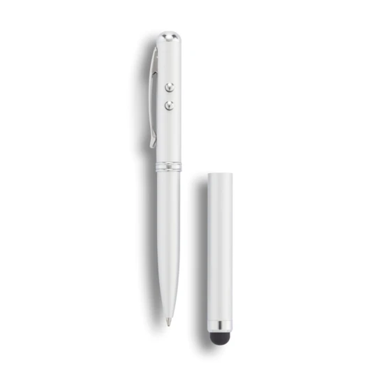 Długopis 4 w 1, touch pen, wskaźnik laserowy, latarka (P327.102)-1