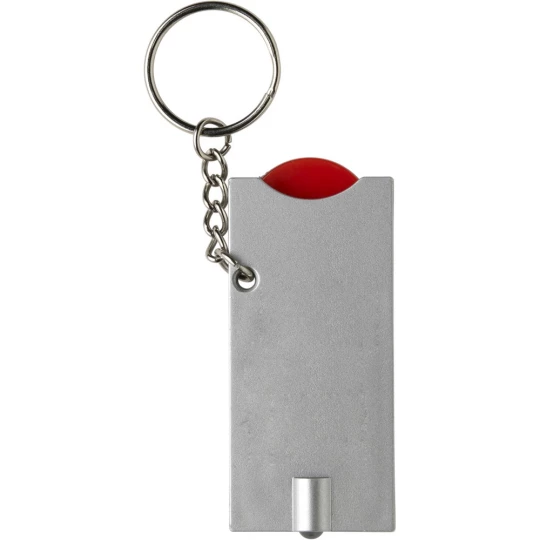 Brelok do kluczy, żeton do wózka na zakupy, lampka LED (V2452-05)-1