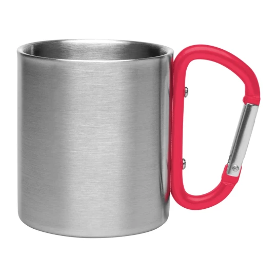 Metal mug 210 ml with carabiner clip | Easton (V8437-05)-1