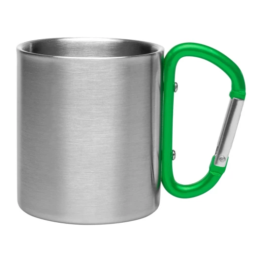 Metal mug 210 ml with carabiner clip | Easton (V8437-06)-1