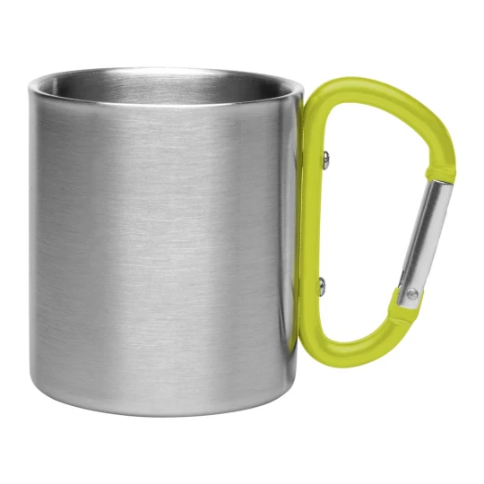 Metal mug 210 ml with carabiner clip | Easton (V8437-08)-1