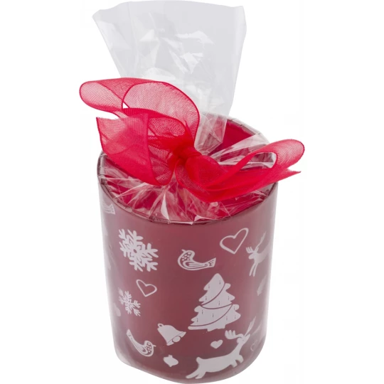 Decorated candle holder with tea light (V9513-05)-1