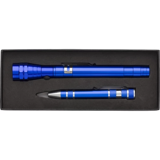 Zestaw narzędzi, śrubokręt, 8 końcówek, teleskopowa latarka 3 LED (V8763-11)-1