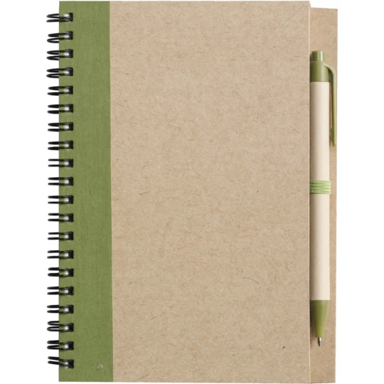 Notebook approx. A5 with ball pen (V2389/A-10)-1