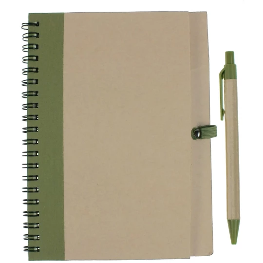 Notebook approx. A5 with ball pen (V2389/A-10)-1