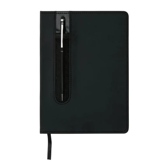 Standard hardcover PU A5 notebook with stylus pen (P773.311)-1