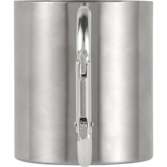 Metalowy kubek 185 ml z karabińczykiem (V0646-32)-1