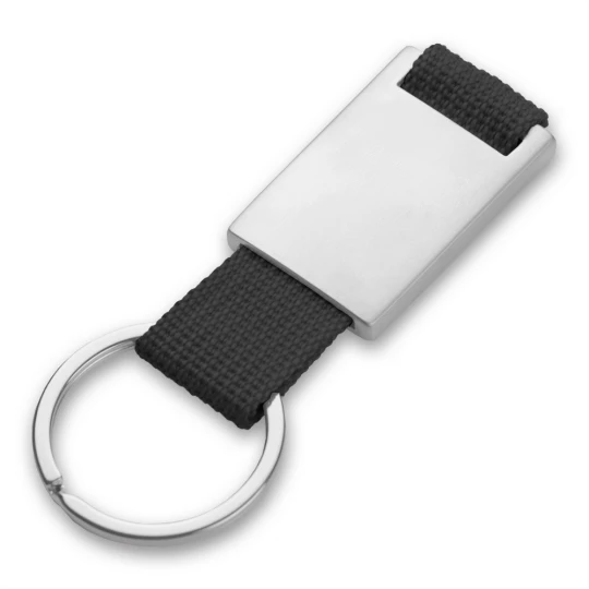 Keyring with metal badge | Preston (V4790-03)-1