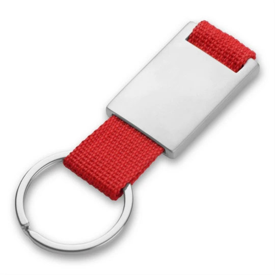 Keyring with metal badge | Preston (V4790-05)-1