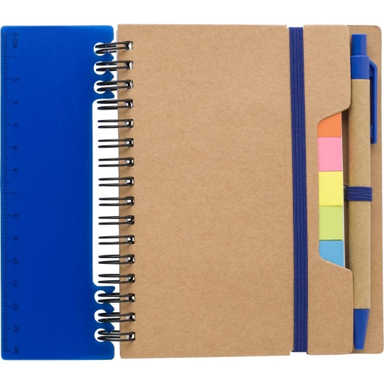 Memo holder, notebook, ball pen, ruler, sticky notes (V2991-11)-1
