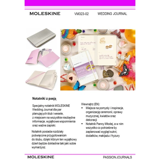 Wedding Journal - specjlany notatnik Moleskine Passion Journal (VM323-02)-1