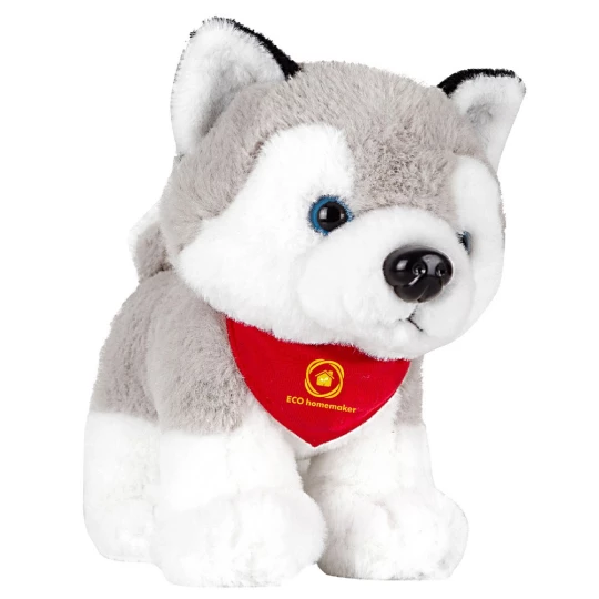 Hund Husky mit rotem Halstuch | Trooper (HE692-19)-1