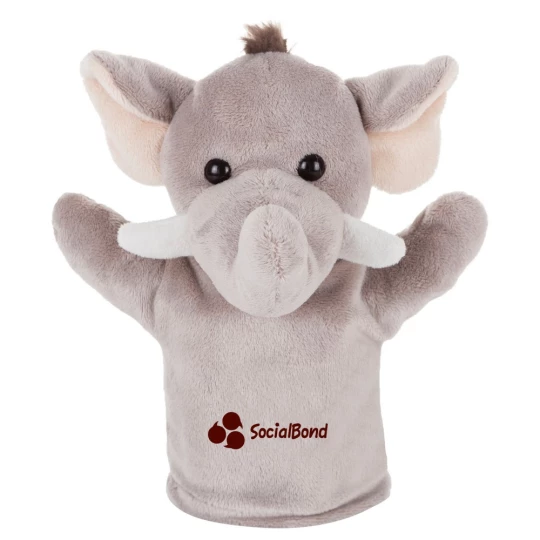 Plush elephant, hand puppet | Tank (HE696-19)-1