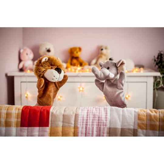Plush elephant, hand puppet | Tank (HE696-19)-1