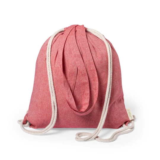 Baumwolltasche 2 in 1, Beutel mit Kordel, Einkaufstasche (V6792-05)-1
