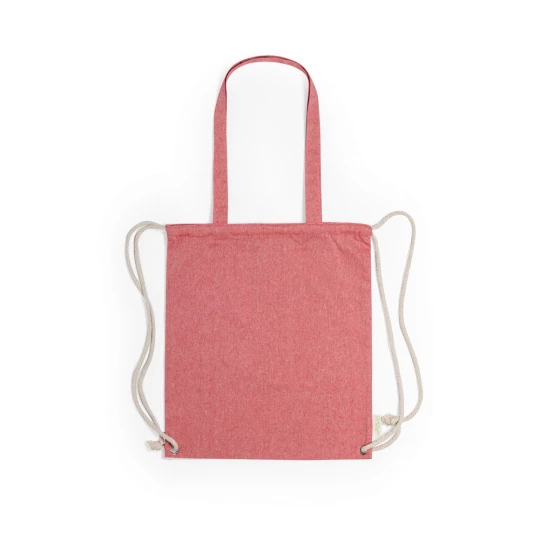 Baumwolltasche 2 in 1, Beutel mit Kordel, Einkaufstasche (V6792-05)-1