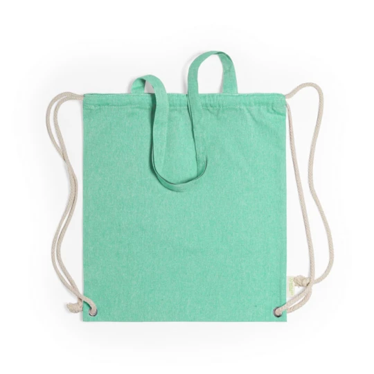 Baumwolltasche 2 in 1, Beutel mit Kordel, Einkaufstasche (V6792-06)-1