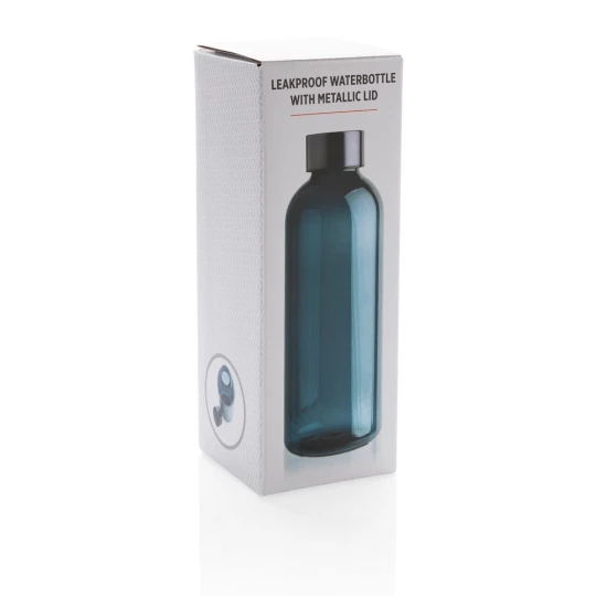 Leakproof water bottle with metallic lid (P433.445)-1
