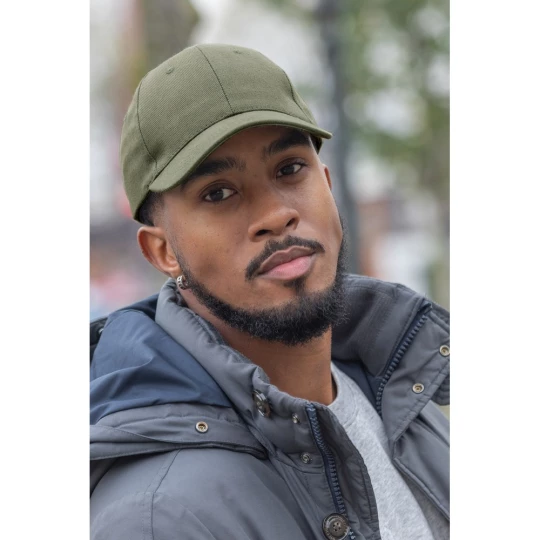 Impact 6 panel 280gr Recycled cotton cap with AWARE™ tracer (P453.307)-1