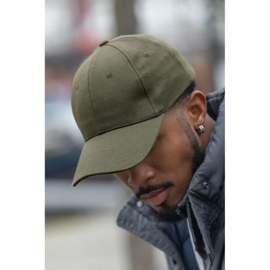 Impact 6 panel 280gr Recycled cotton cap with AWARE™ tracer (P453.307)-1