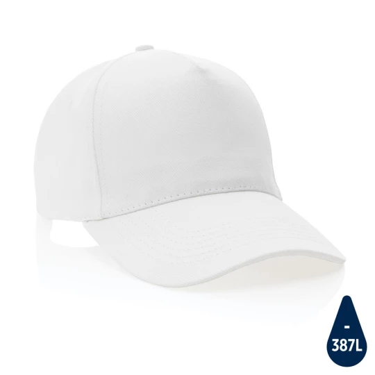 Impact 5panel 280gr Recycled cotton cap with AWARE™ tracer (P453.313)-1