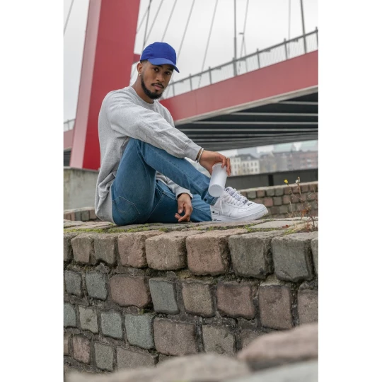 Impact 6 panel 190gr Recycled cotton cap with AWARE™ tracer (P453.325)-1