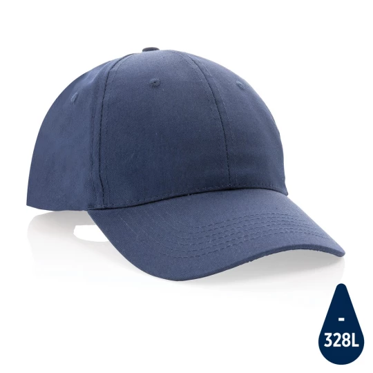 Impact 6 panel 190gr Recycled cotton cap with AWARE™ tracer (P453.329)-1
