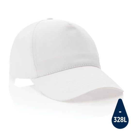 Impact 5 panel 190gr Recycled cotton cap with AWARE™ tracer (P453.333)-1